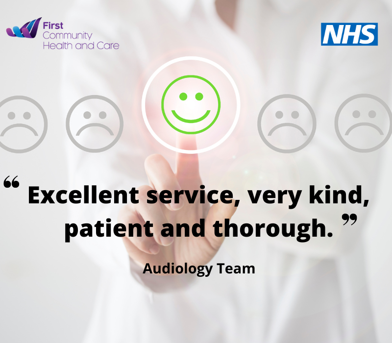 Compliment for Audiology Team