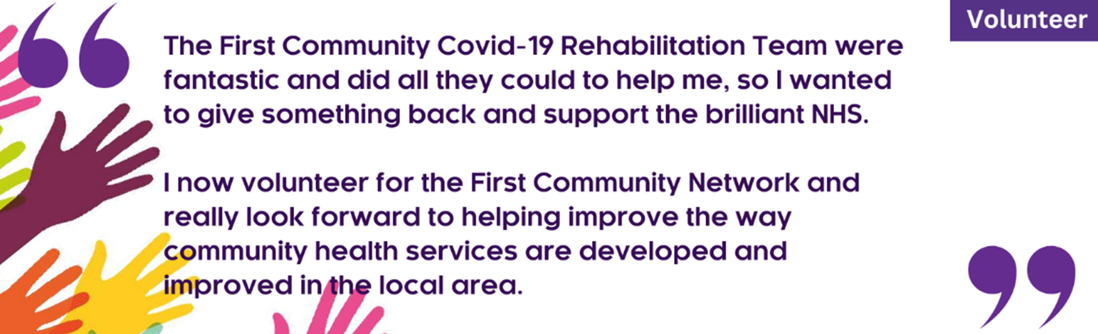 First Community Network volunteer feedback