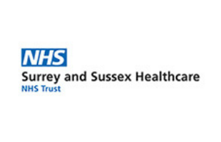 Surrey and Sussex Healthcare NHS Trust written next to NHS logo